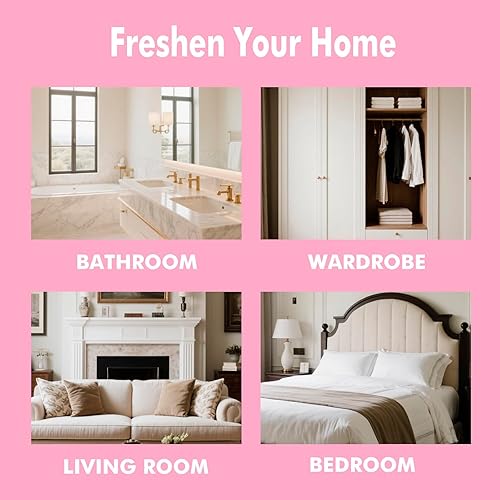 Miniatura 3 de Ambientador para el hogar, paquete de 2, 2 recargas, aroma a melocotón, eliminador de olores, hasta 120 días, ambientador en forma de cactus para