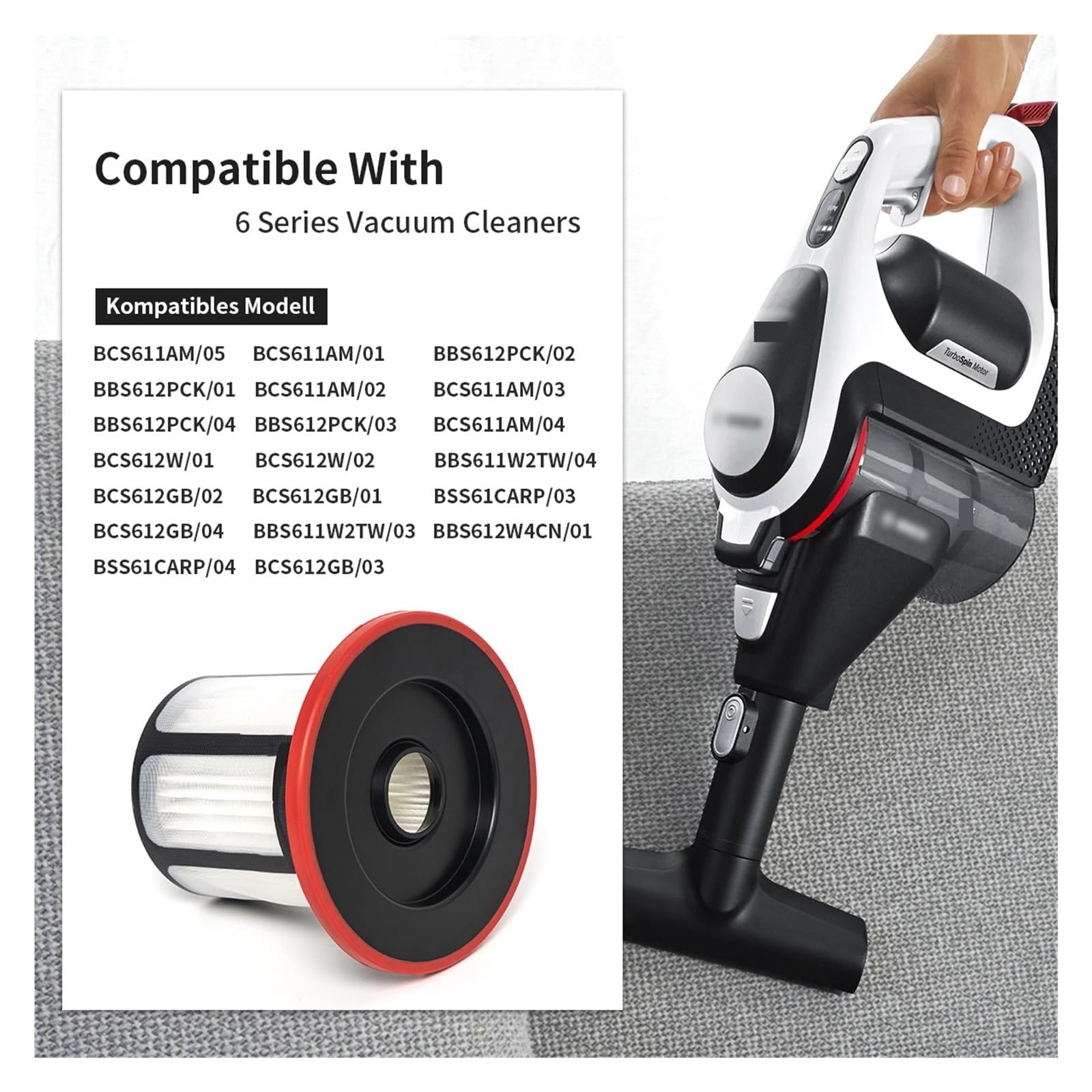 Filtro De Escape Lavable, Compatible Con Bosch