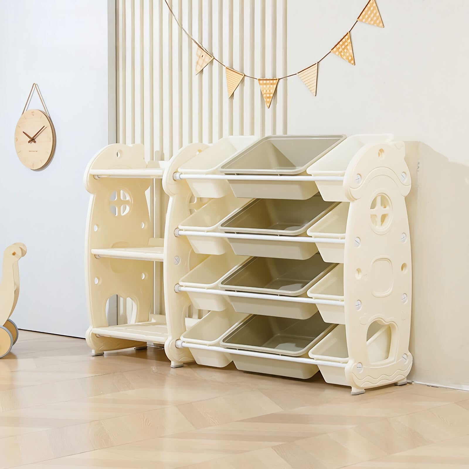 Amazon.co.jp: 子供用おもちゃ収納ラック絵本収納 可愛い子供用