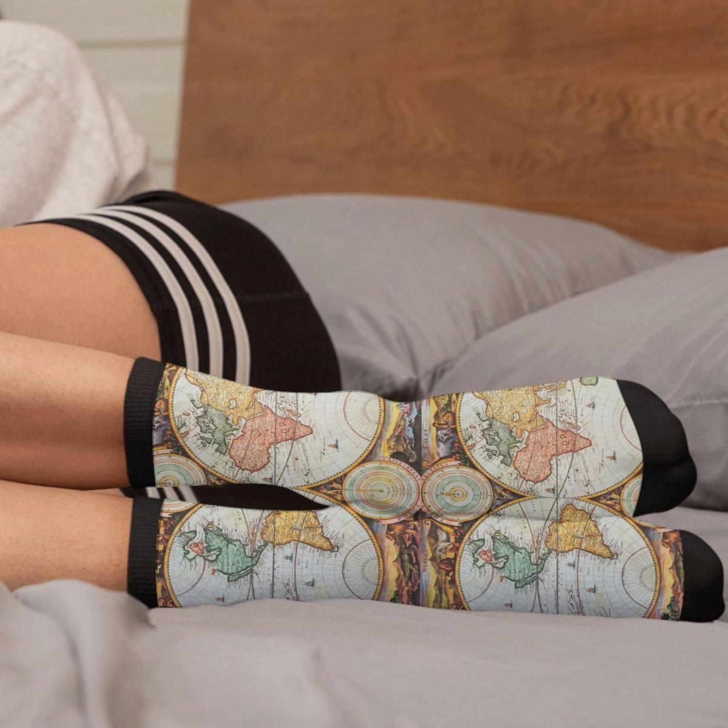 Rutuioy Men Women Funny Crazy Novelty Crew Tube Socks, Casual Athletic Sport Dress Socks - Image 4