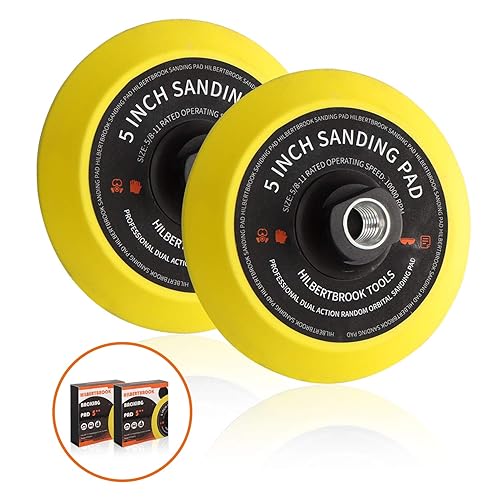 Almohadilla de respaldo de gancho y bucle de 5 pulgadas, placa de respaldo de 5 pulgadas con almohadilla de lijado de 58-11 hilos, accesorios para