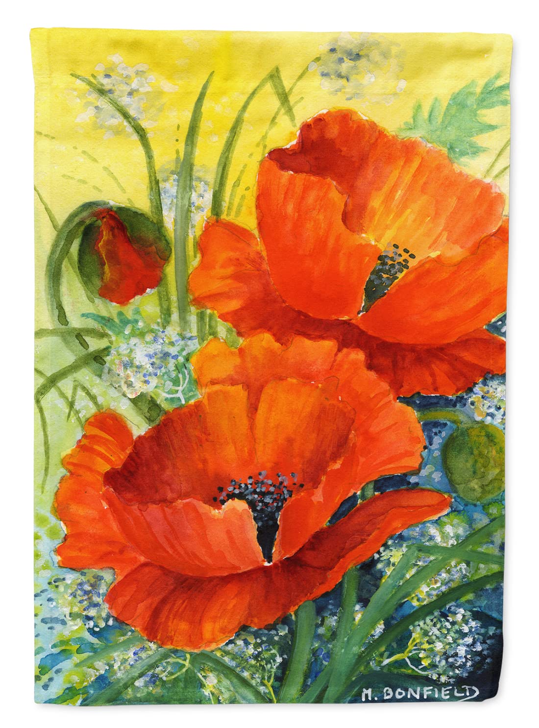 Coquelicots par Maureen Bonfield sur toile grand drapeau de prestige