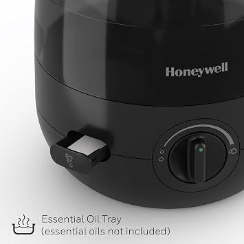 Honeywell Small Compact Ultrasonic Mini Cool Mist Humidifier, Black