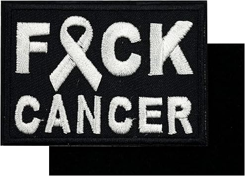 2.75 F*ck Cancer Embroidered Hook and Loop Patch