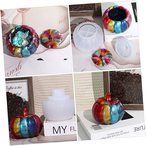 Miniatura 3 de DOITOOL Molde epoxi DIY Caja de almacenamiento de calabaza Molde de silicona Caja de almacenamiento creativa Caja de almacenamiento de gel de sílice