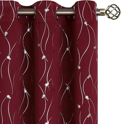 Miniatura 14 de BGment Cortinas opacas de 63 pulgadas de largo, juego de 2 paneles con ojales y aislamiento térmico para oscurecer la habitación, cortinas de