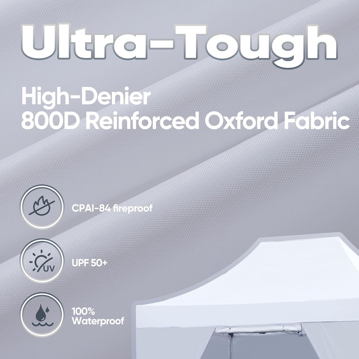 Quictent 10x15 Heavy Duty Pop Up Canopy Tent with Sidewalls, Hexagonal Legs- Commercial Instant Shelter with 3-Year Frame Warranty, 800D Waterproof Oxford Fabric for Weddings, Events, Outdoor Markets