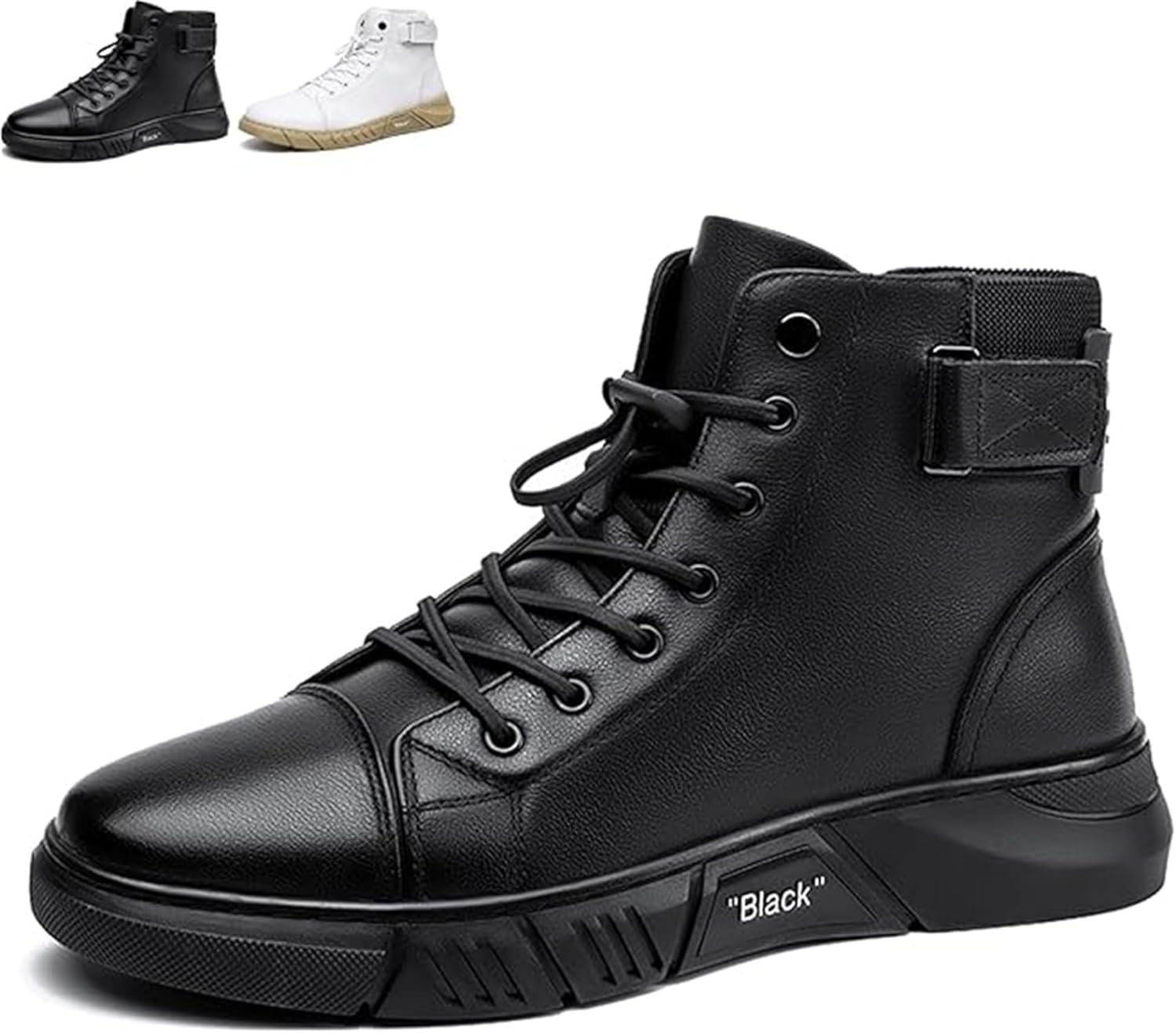 Genuine Leather Orthopedic Boots, Comfortable Non-Slip Shock-Absorbing Side Zipper Ankle Boots, All-Day Walking Wear
