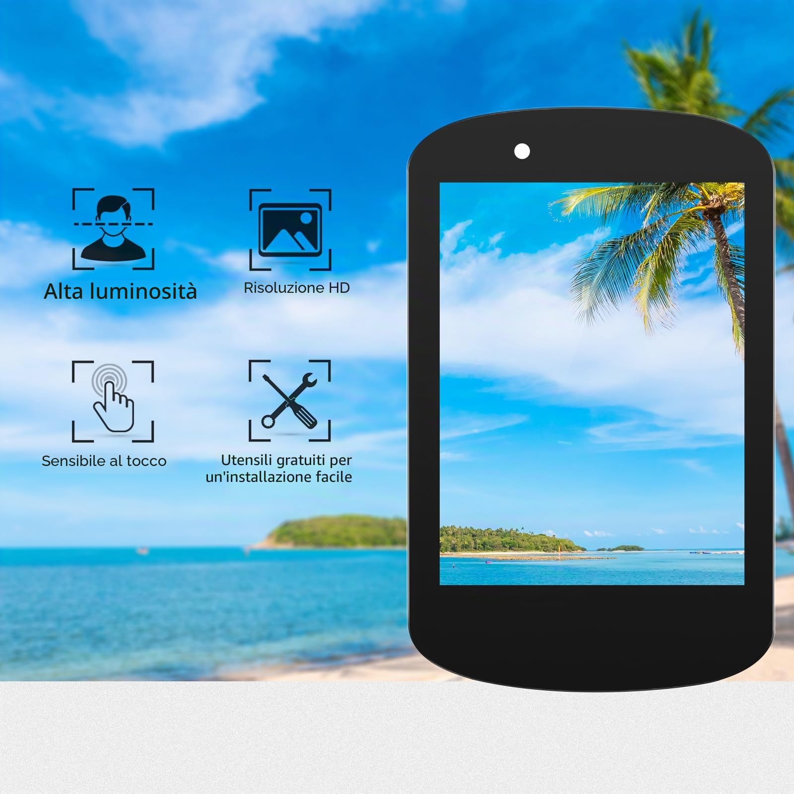 Schermo per Garmin Edge 530 GPS Display Digitalizzatore Touch Screen LCD per Garmin Edge 530 Schermo LCD Display + Kit di Riparazione YY