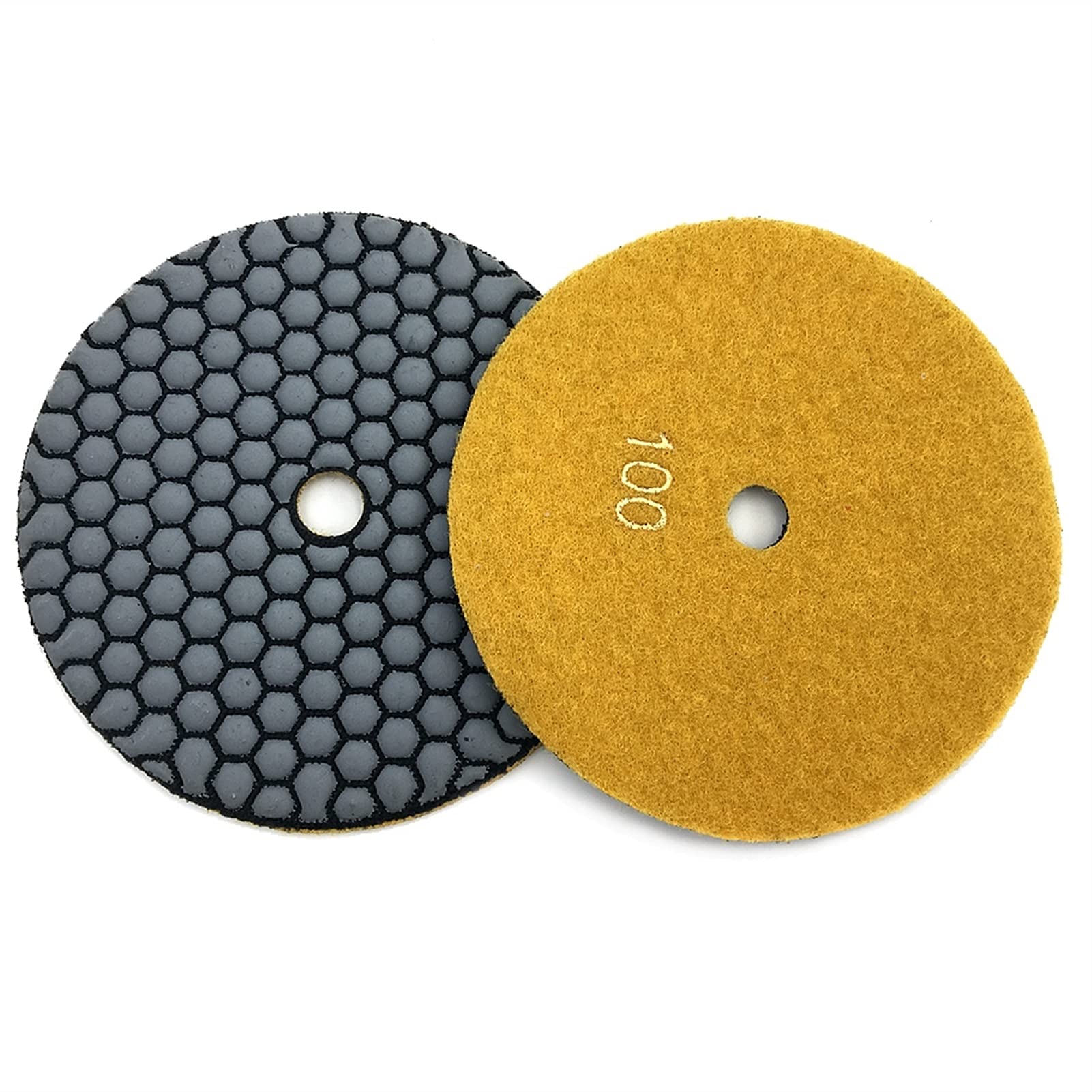 Rueda de Pulido, 10 Piezas Almohadilla de Pulido en Seco de 5 Pulgadas Disco de Pulido de Diamante de Resina de 125 Mm Herramienta de Pulido de Granito de Mármol Abrasivo/800/10 Pcs