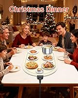 Vista 9 de Warming Mat for Food with Adjustable Temperature Timer,10S Fast Heating Silicone Food Warmers for Parties Buffet and Home Daily,Food Warming Mat