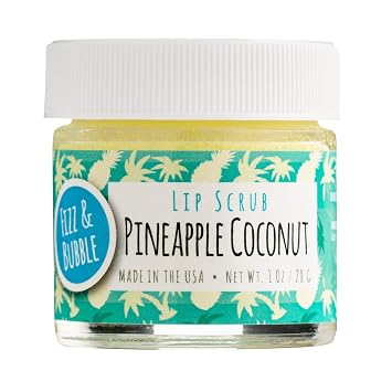 Fizz & Bubble Premium Lip Scrub for Exfoliating, Moisturizing, and Repairing your Lips Pineapple Coconut