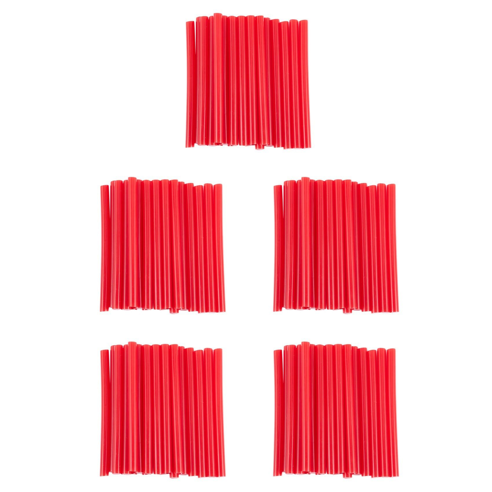 Jnchdghwa Red 100Pcs Melt Glue Adhesive Sticks 7X100mm For Craft Model