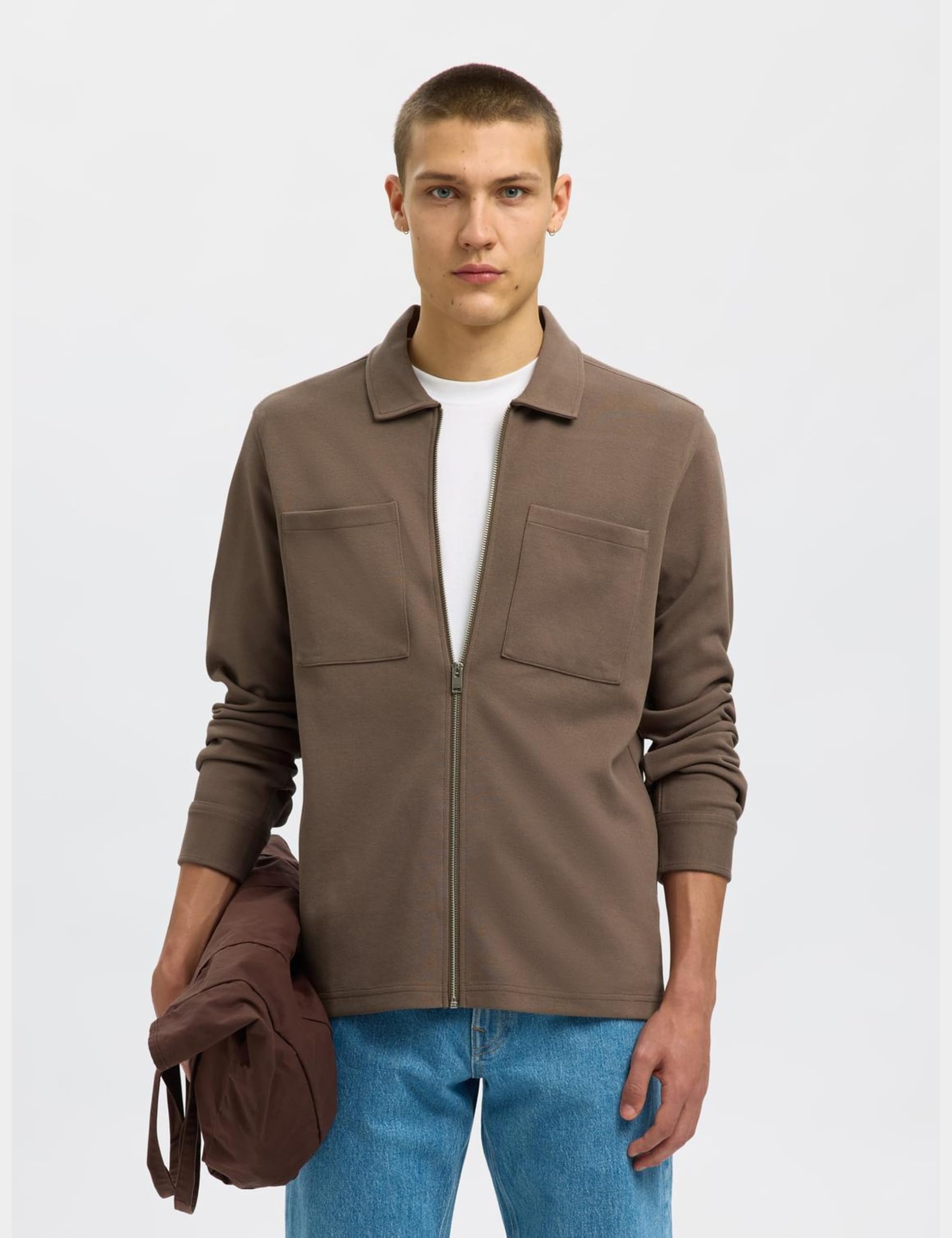 SELECTED HOMME Herren Slhjackie Sweat Zip Jacket Noos Slhjackie Sweat Zip Jacket Noos (1er Pack)