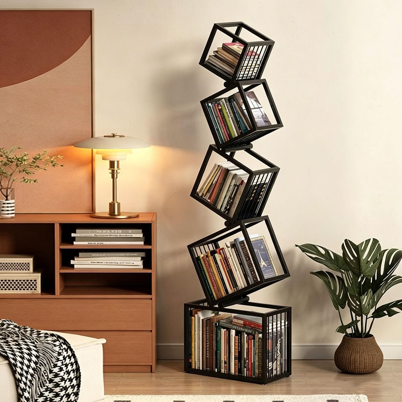 Estantería expositora vertical para decorar tu dormitorio actual