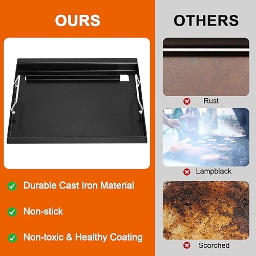 Miniatura 4 de DELSbbq Insertos de parrilla de tamaño completo para parrillas de gas Weber Spirit 200 Spirit II serie 200, repuesto antiadherente para modelos