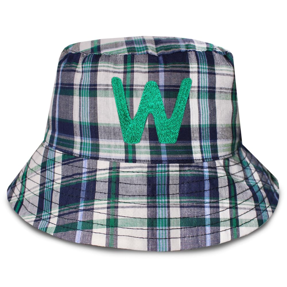 TeddyT's Personalised Children's Tartan Embroidered Initial Bucket Hat (UK, Age, 7 Years, 10 Years, Tartan)