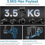 Feiyu SCORP-C 2 Camera Gimbal Stabilizer - 3.5kg Payload, AI Tracking, Bluetooth Shutter Control, Compatible with Canon/Sony/Nikon