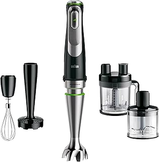 Braun Minipimer 9 – Hand Blender with Anti Splash Technology, Precise Speed Selection, Active PowerDrive, Food Processor …