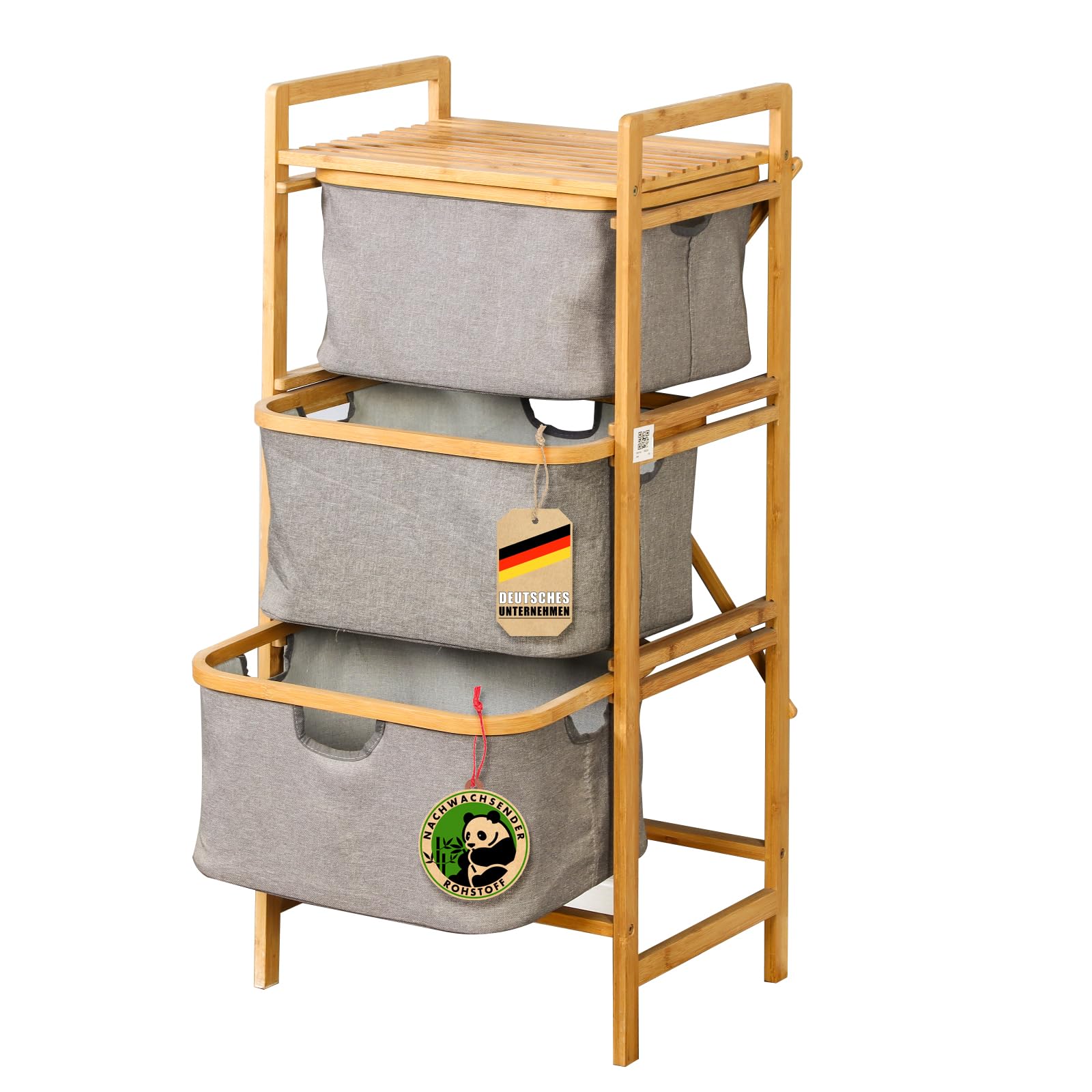 gewürzgläser bambus Bambusdeckel Gewürzgläser Set (24 Stück) mit 240 Aufklebern (Hell) main image 1