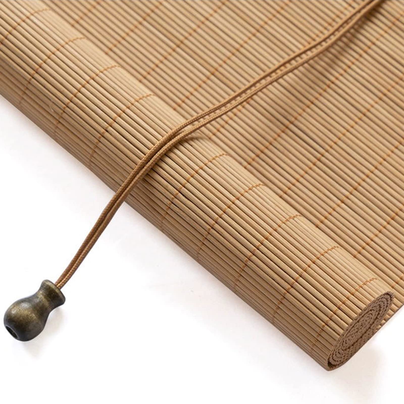 Estores de Bambú Natural,Persianas enrollables y estores,Persianas de Madera,Incluye Accesorios,Personalizable (75 x 200 cm)