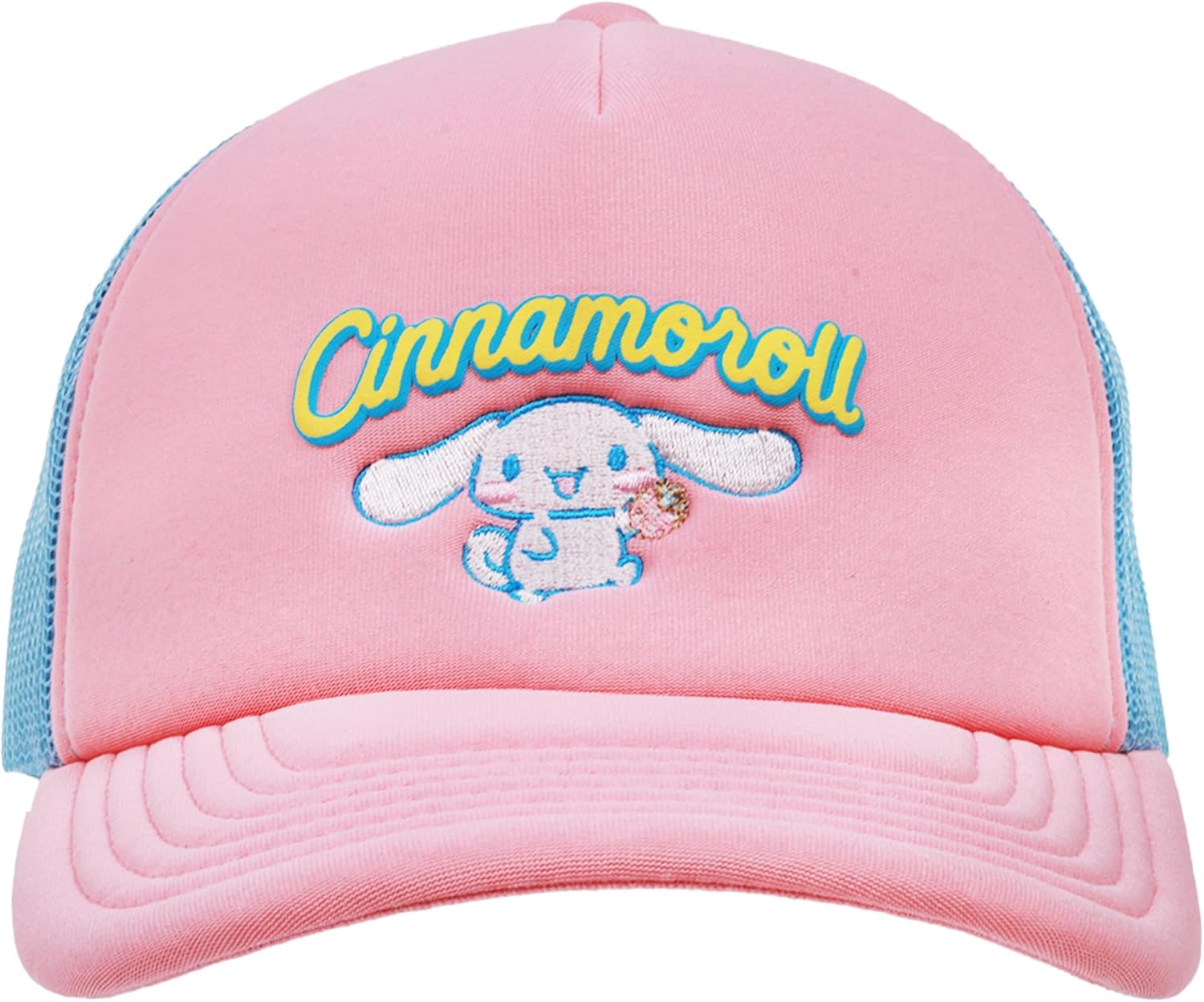 Cinnamoroll Trucker Hat, Puff Print Adult Baseball Cap with Curved Brim, Pink, One Size - Image 2