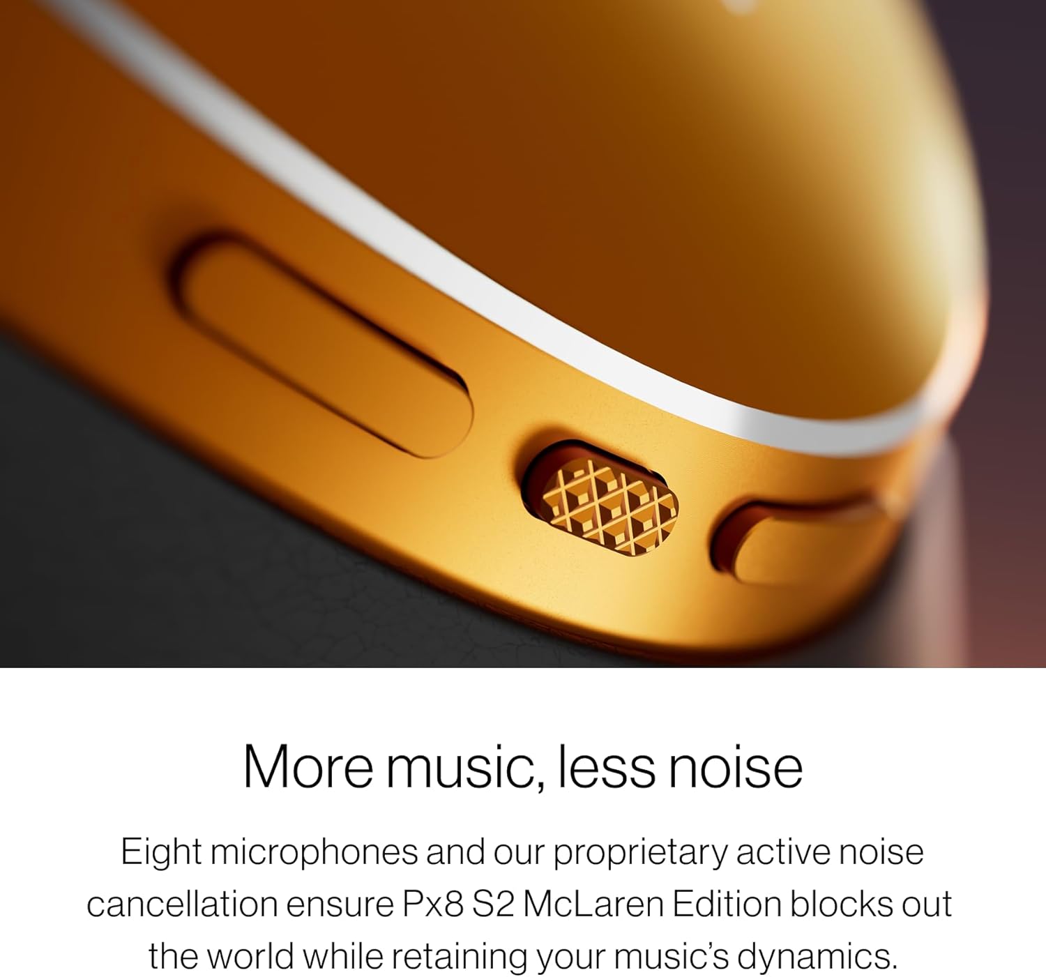 Bowers & Wilkins Px8 S2 McLaren Edition Wireless Over-Ear Headphones, Noise Cancelling Bluetooth Headphones, aptX Lossless, Memory Foam Ear Cushions, High-Resolution Audio, All-Day Comfort