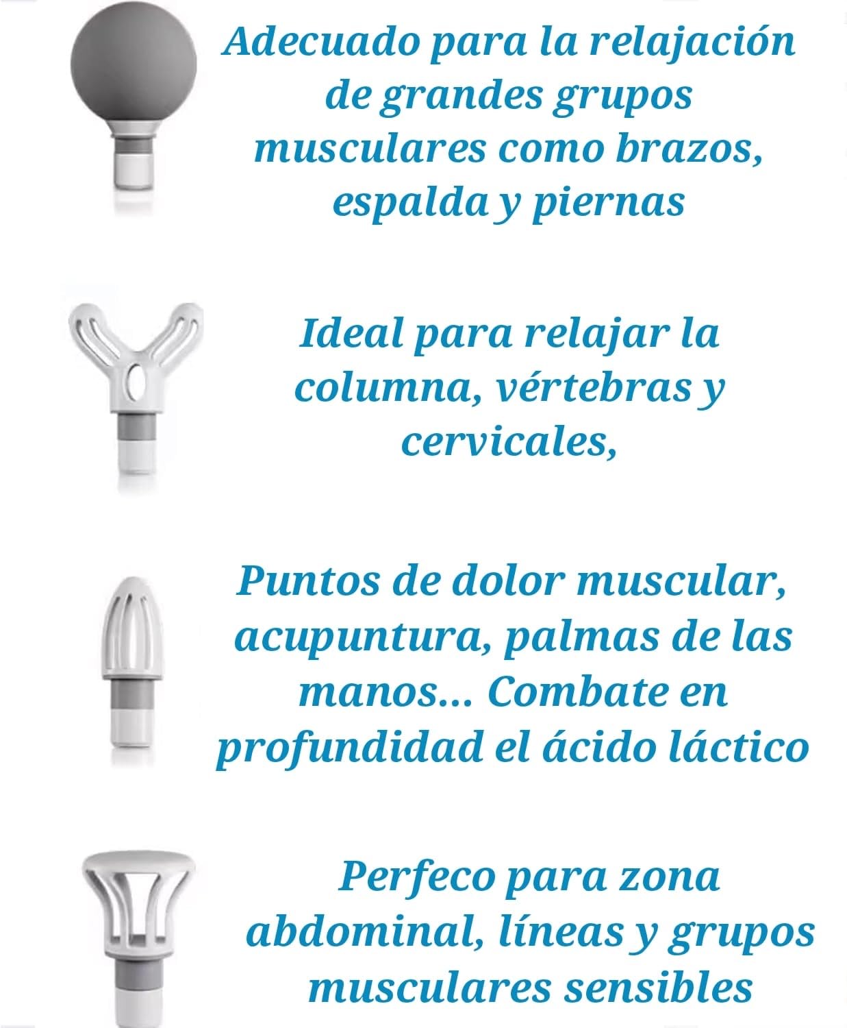 Pistola de Masaje Muscular Portátil Profesional – 6 Velocidades, 4 Cabezales Intercambiables, Motor Ultrasilencioso y Batería de Larga Duración USB-C – Alivio para Dolor, Tensión y Recuperación