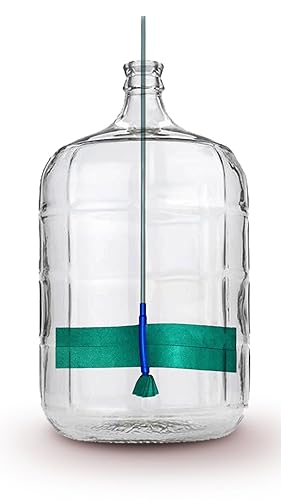 Frasco transparente y cepillo para limpiar garrafas de vidrio/barriles Corny