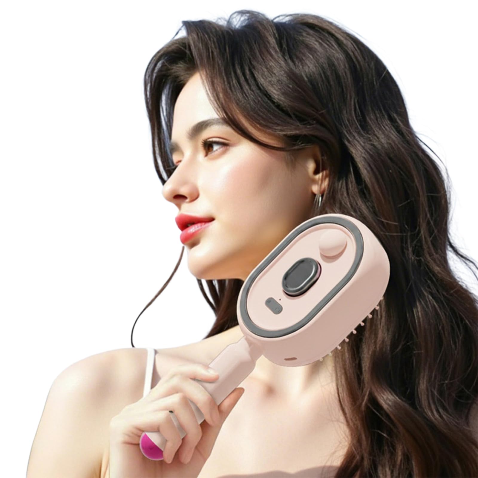 Peigne À Airbag Vaporisateur Électrique, Anti-statique Et Massant, Diffuseur D'huile Essentielle Pour Soin Des Cheveux