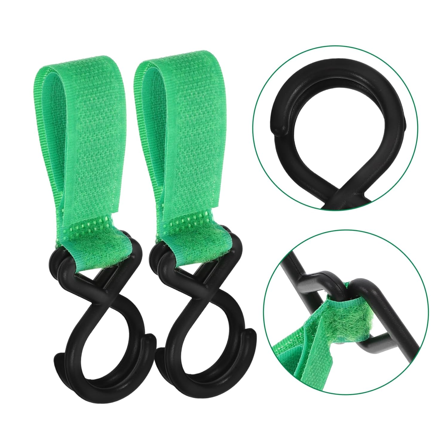 Toddmomy 6pcs Stroller Hooks for Bags Carriage Hooks Diaper Bag Portable and Secure