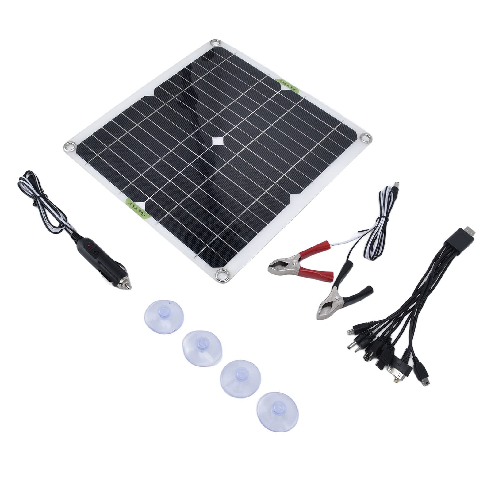 200W Portable Solar Panel Charger Thin Lightweight Waterproof Solar Power Panel for Household Car Ship with USB Output