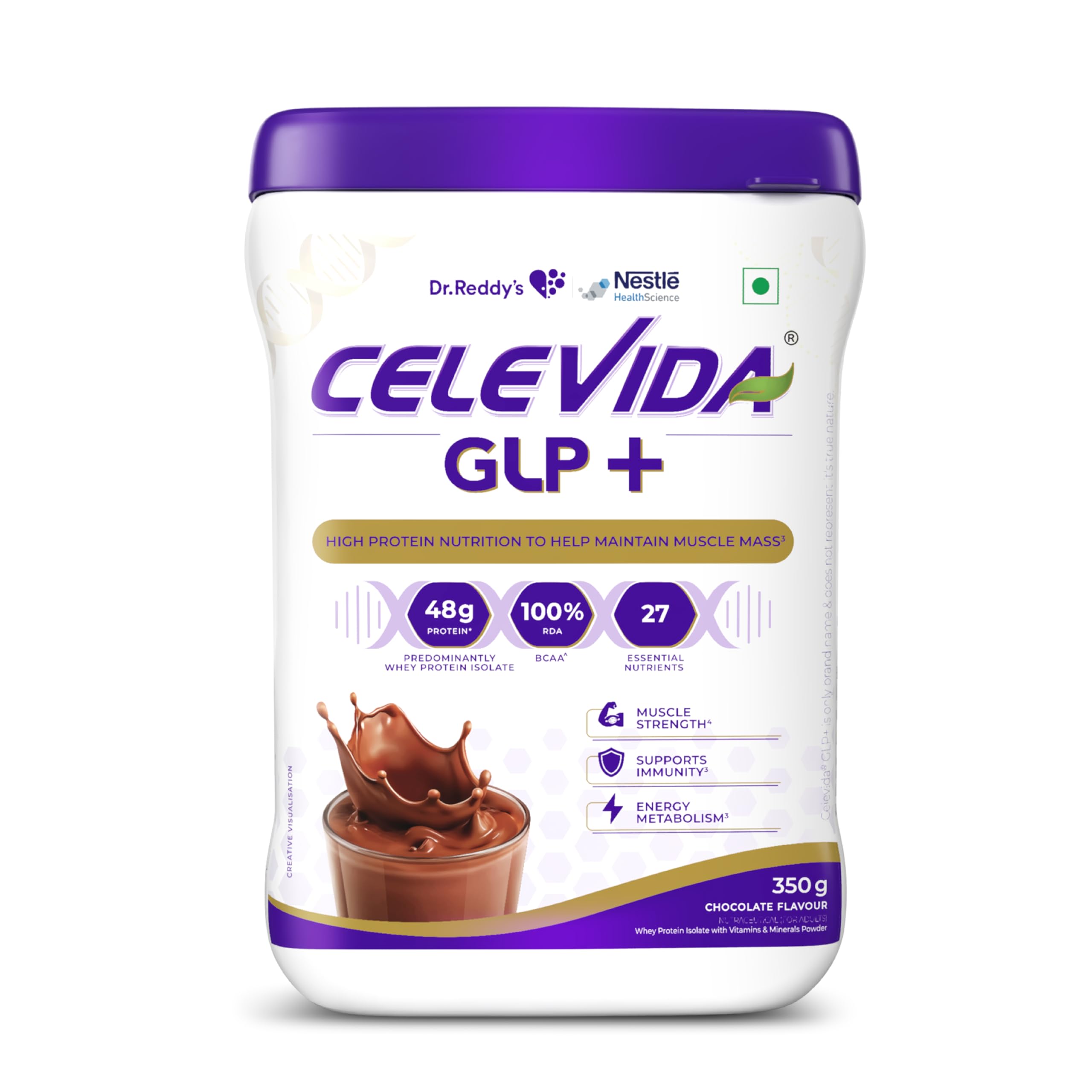 celevida glp+ chocolate 350gm