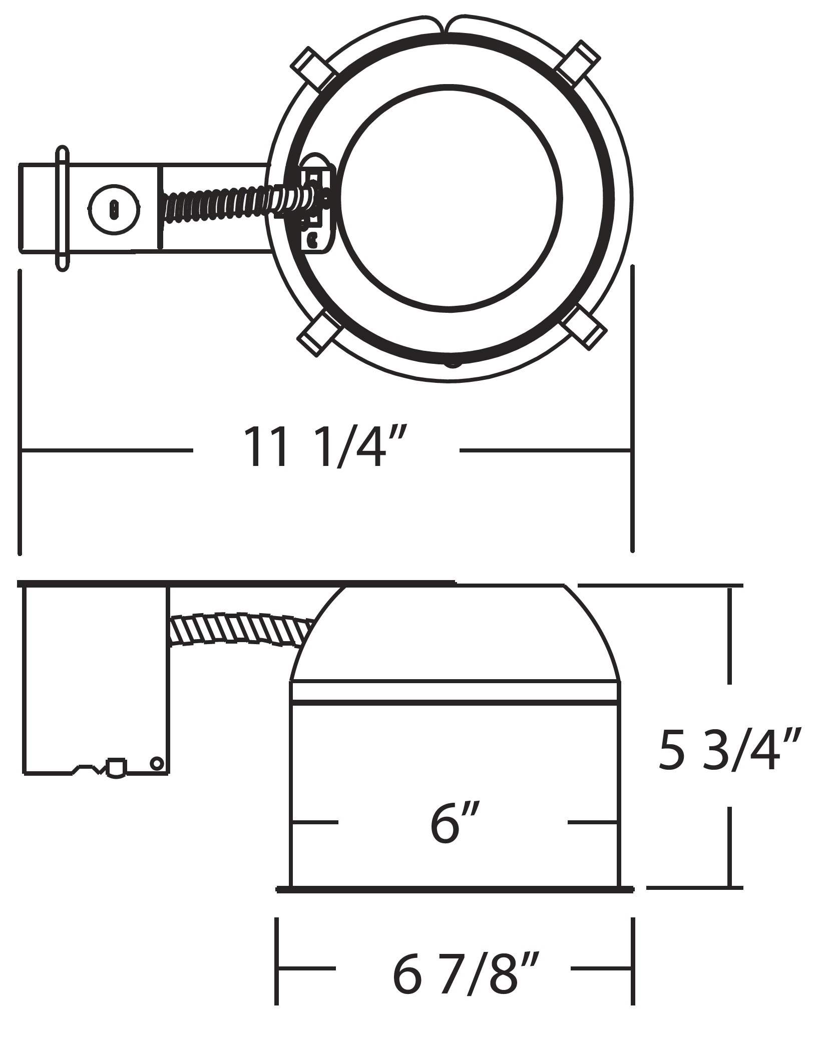 NICOR 6" LED Housing - IC Rated Remodel -3 NICOR 6" LED Housing - IC Rated Remodel -3