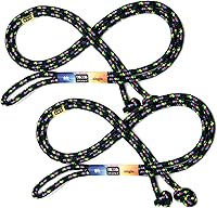 Vista 14 de Just Jump It Paquete de 2 cuerdas de saltar de 8 pies – Equipo de ejercicio activo para jóvenes al aire libre – Accesorios de gimnasio de nailon