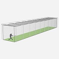 Vista 10 de Fortress Baseball Batting Cage Nets Heavy-Duty HDPP Fully Enclosed Baseball & Softball Cage Netting [14 Sizes & 3 Grade Options] – NET ONLY
