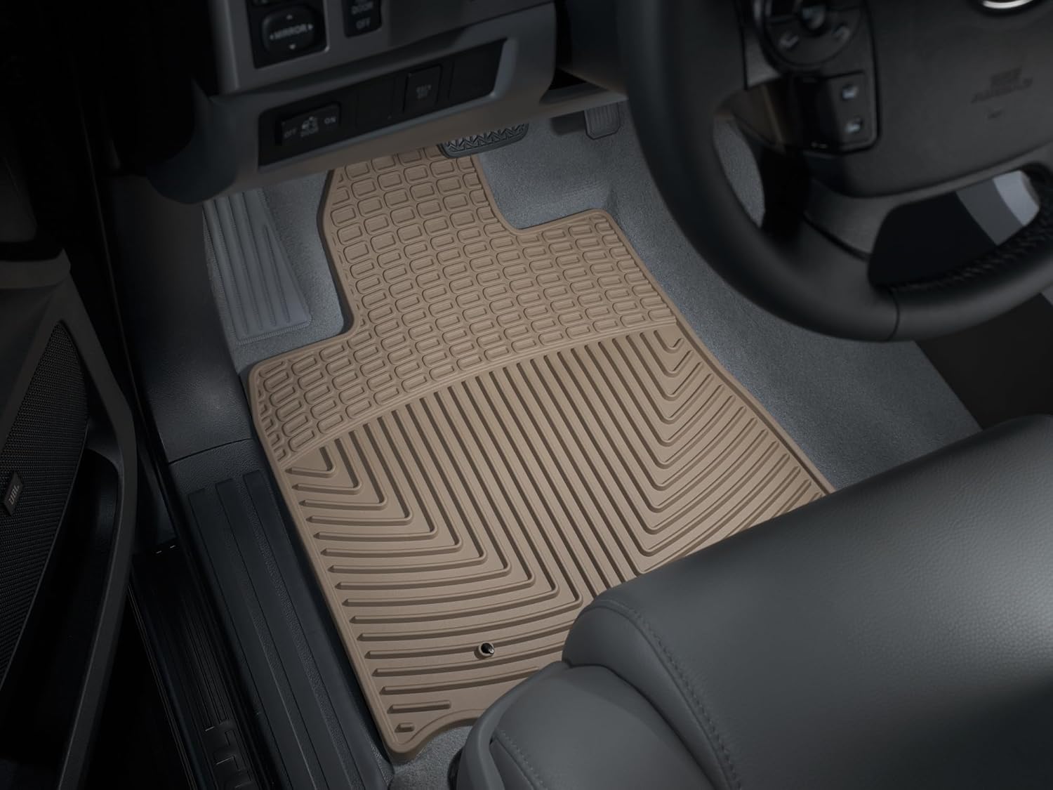 WeatherTech All-Weather Floor Mats for Toyota Sequoia, Tundra - 1st Row (W76TN), Tan