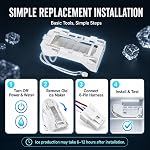 243297609 243297613 Ice Maker Replacement, 6-Pin Refrigerator Ice Maker for Select Fri-gidaire, Electr-olux, Cr-osley, Ke-nmore Models, Replaces 243297606 243297607 243297603 AP6995374