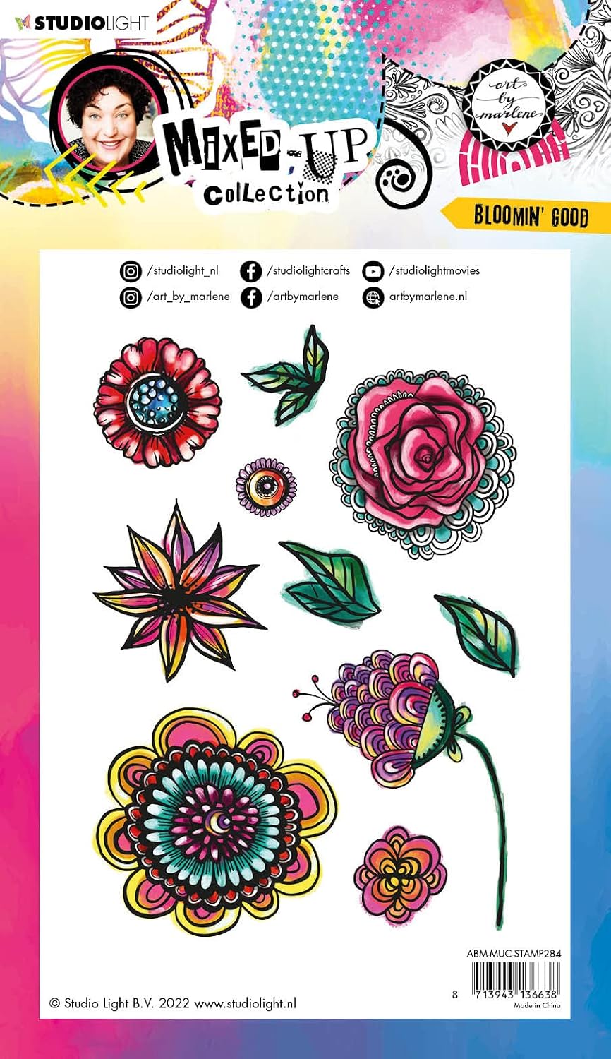Art by Marlene Clear Stamp Mixed Florals Signature Collection 200x139x3mm 6 PC nr.405