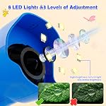 Microscope pour enfants 1000X, Ahalfcit Appareil photo numérique portatif avec 2.4" HD IPS Écran portatif Mini Jouet d'exploration naturelle de poche, STEM Cadeau d'apprentissage scientifique pour les garçons et les filles de 3 à 12 ans