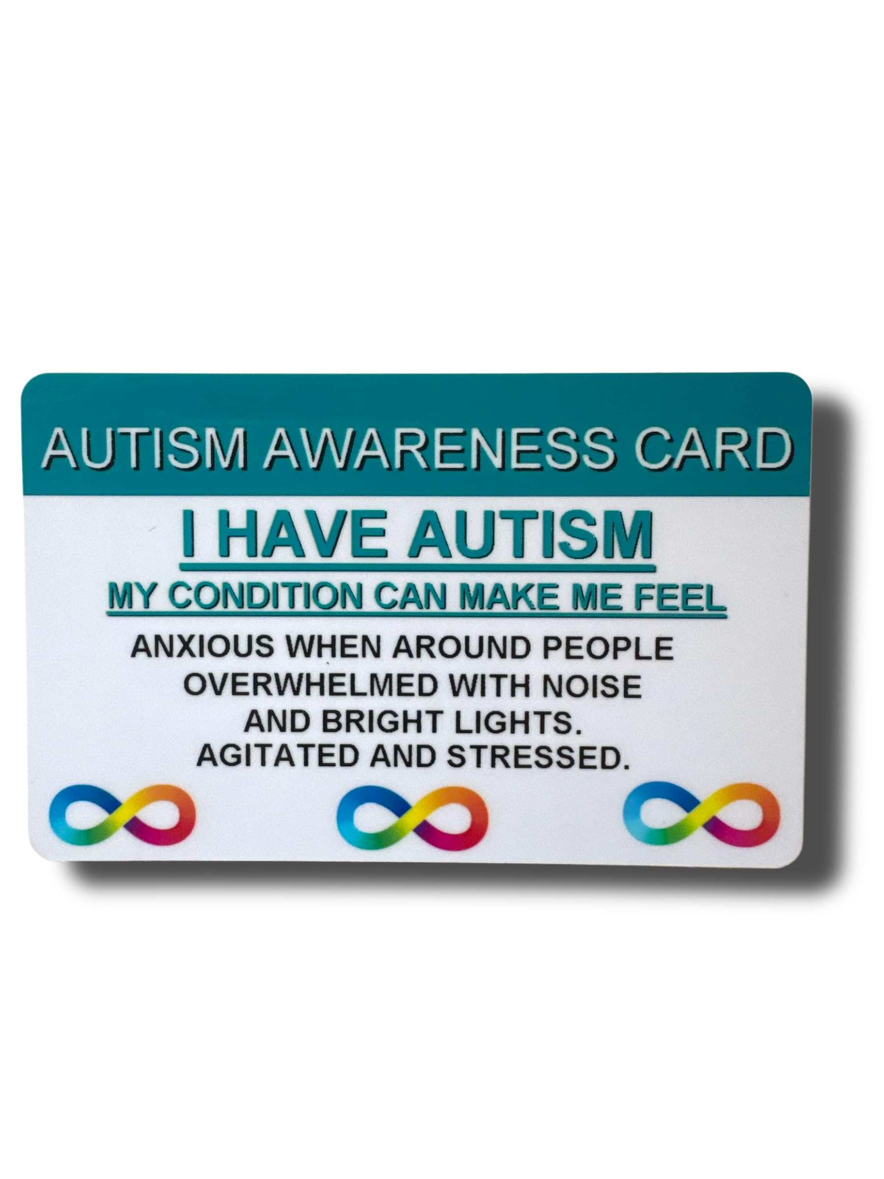 Medical Awareness Information Card (Autism, Green) — image 1