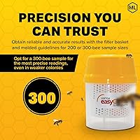Vista 2 de Mann Lake Varroa EasyCheck, monitoreo de precisión para una salud óptima de la colmena, para lavado con alcohol y métodos de monitoreo de ácaros