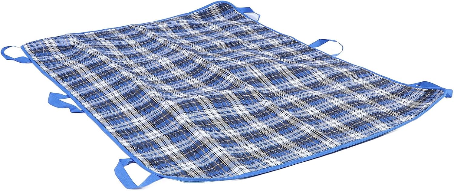 Positioning Bed Pad with 6 Reinforced Handles, 36"×60" Washable Transfer Sheet for Repositioning, Incontinence Mattress Protector for Elderly & Caregiver, Turning & Lifting Aid for Home Use