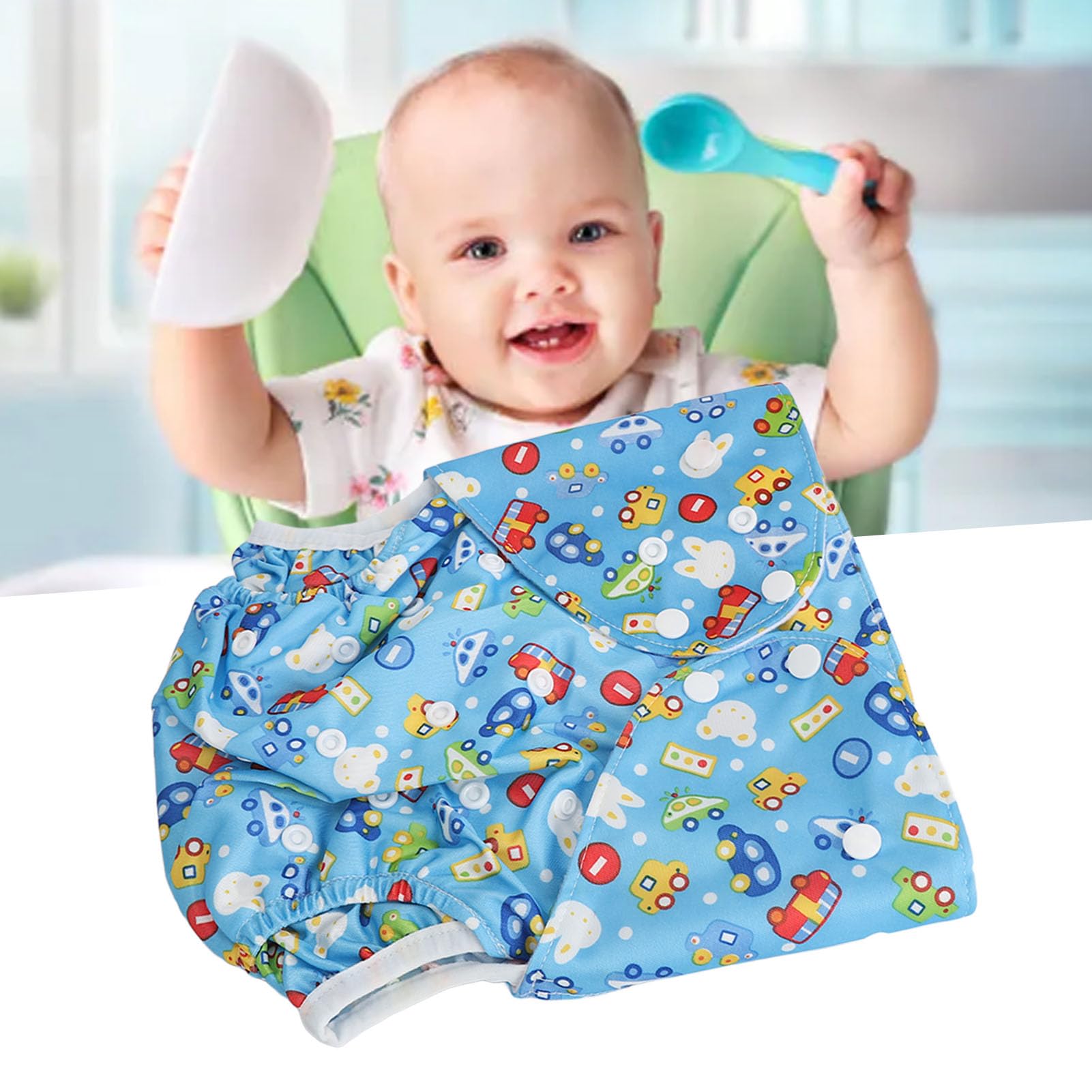 Pañales Reutilizables, Pañales De Bolsillo De Tela Para Bebés Pañales De Bolsillo De Tela Lavables Reutilizables Pañales A Prueba De Fugas Para Niños De 6 A 10 Años(H06)