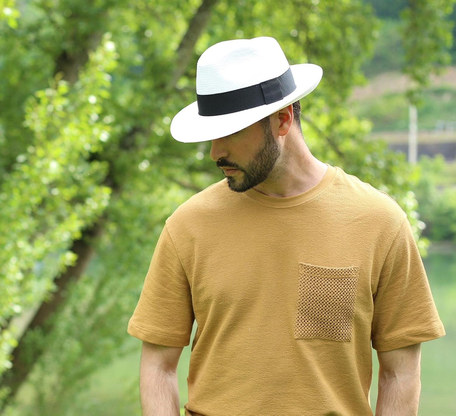 Classic Wide Straw Panama Hat