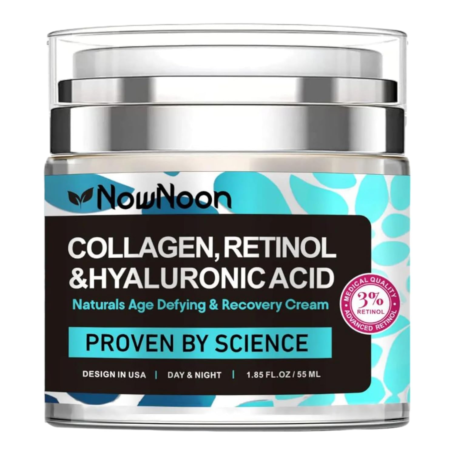 Anti-Wrinkle Face Cream with Collagen, Retinol and Hyaluronic Acid, Design in USA, Hydrating Moisturizing and Nourishing Face, Neck Repair Cream, 1.85 Fl. Oz. Anti-Wrinkle Face Cream with Collagen, Retinol and Hyaluronic Acid, Design in USA, Hydrating Moisturizing and Nourishing Face, Neck Repair Cream, 1.85 Fl. Oz.
