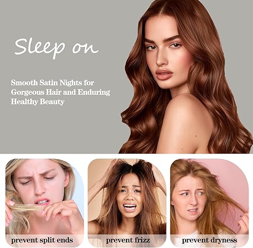Vista 18 de Funda de almohada de satén para cabello y piel, más suave que la funda de almohada de seda de morera, 1 paquete, funda de almohada de satén con Rosa
