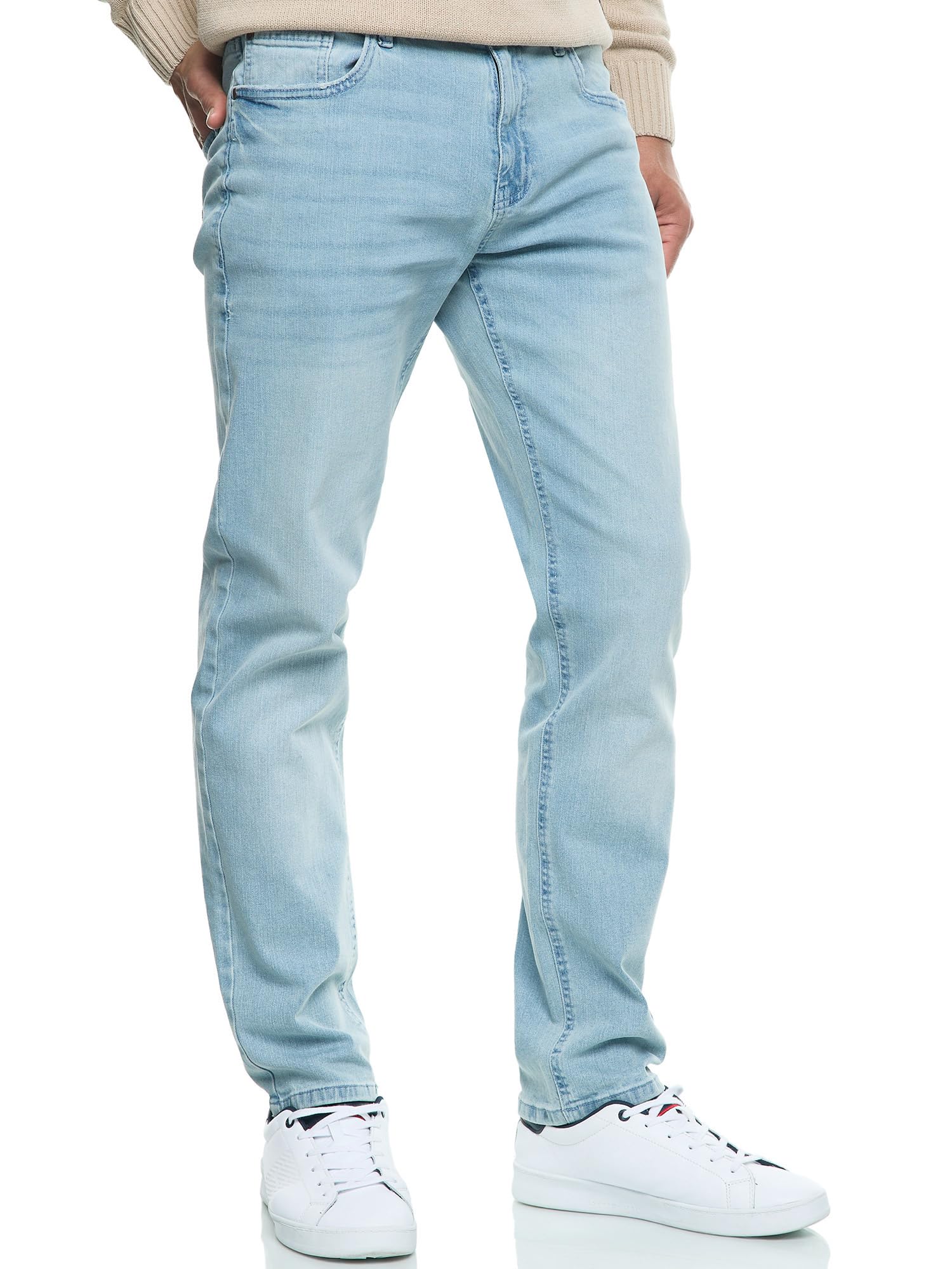 Indicode Herren INSantino Jeanshose aus 99% Baumwolle | Denim Stretch Jeans Männer
