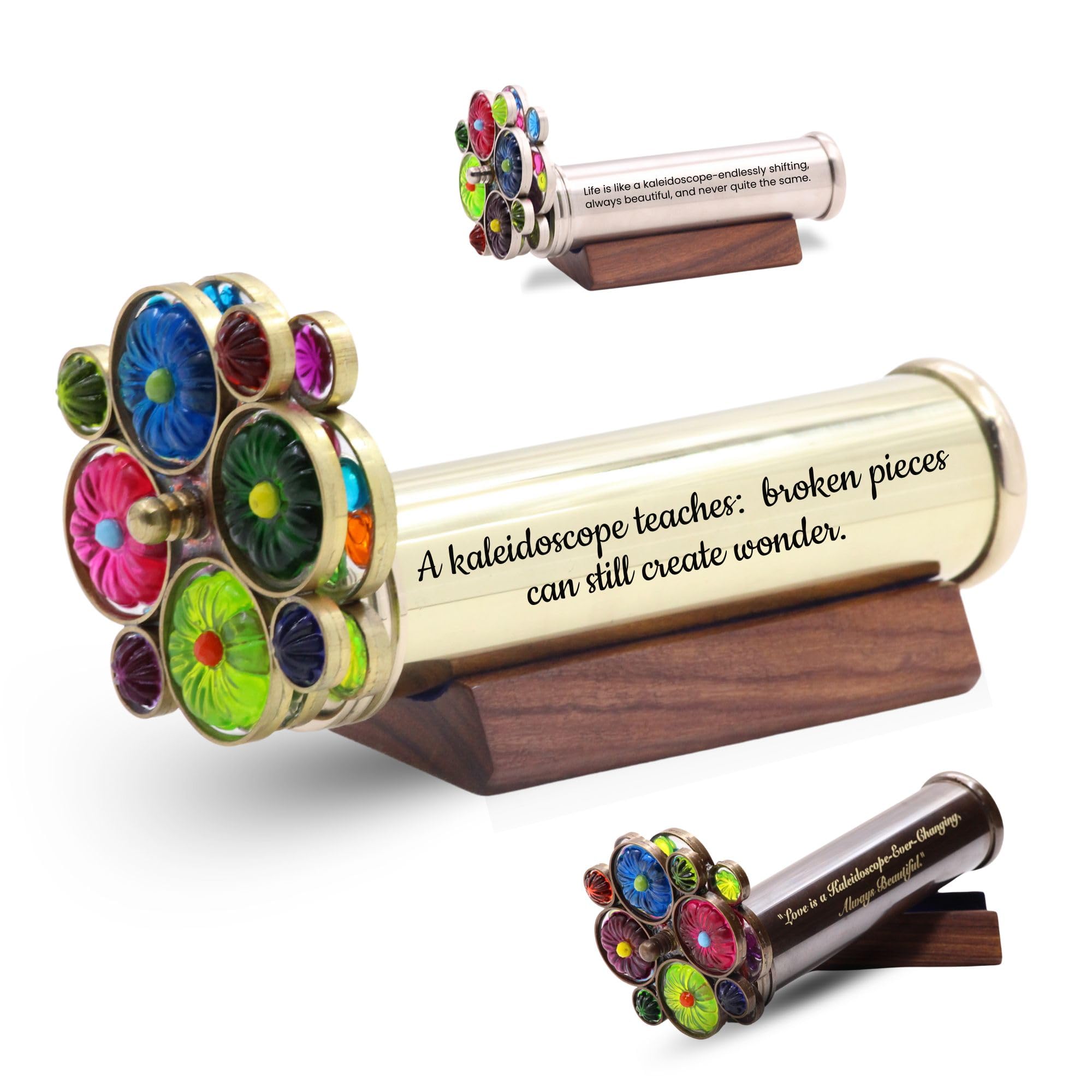 Custom Engraved Kaleidoscope, Personalzied Gift Toy, Add Your Own Message, Graduation Day Mementos,Thoughtful Birthday or Anniversary Presents, Perfect Keepsake Gift for Any Special Day