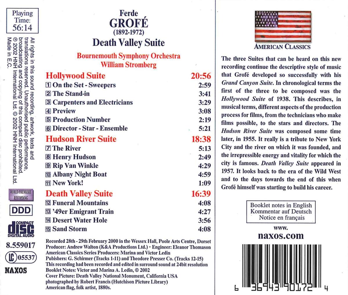 Grofé - Death Valley Suite / Hudson River Suite / Hollywood Suite